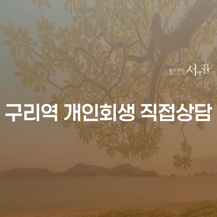 구리역 개인회생 직접상담