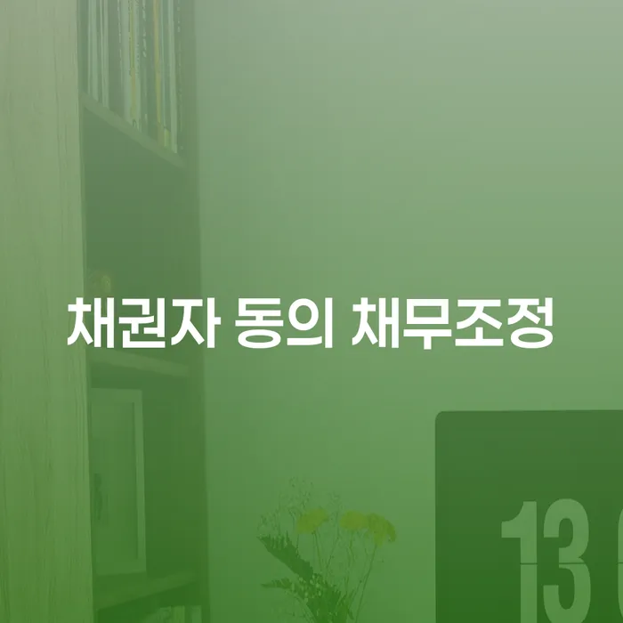 채권자 동의 채무조정, 어떻게 해결할까?
