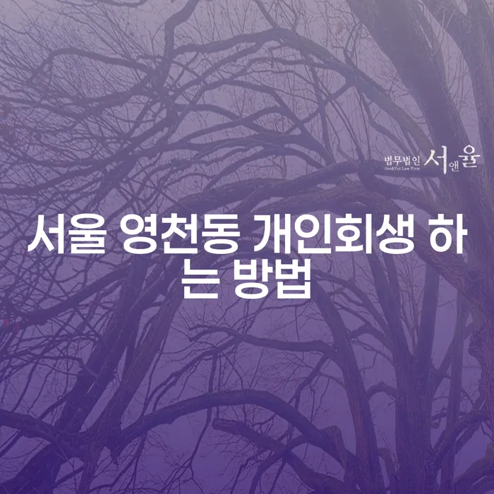 서울 영천동에서 개인회생을 효과적으로 신청하는 방법은 무엇일까요?